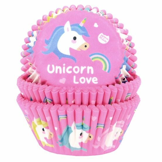 House of Marie Caissettes &agrave; Cupcakes Licorne pcs/50