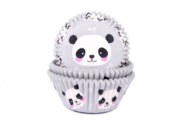 House of Marie Baking Cups Panda pk/48