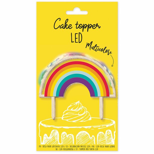 ScrapCooking Taart Topper Led Regenboog