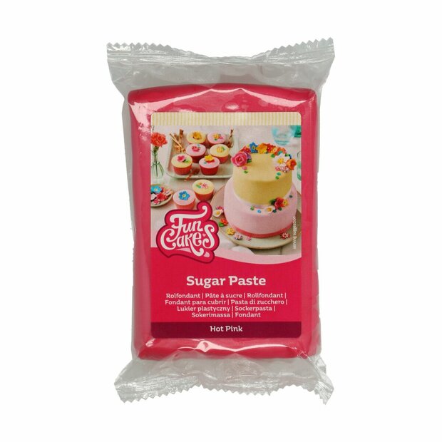 FunCakes P&acirc;te &agrave; Sucre Hot Pink 250g