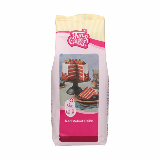 FunCakes Mix f&uuml;r Red Velvet Cake 1 kg