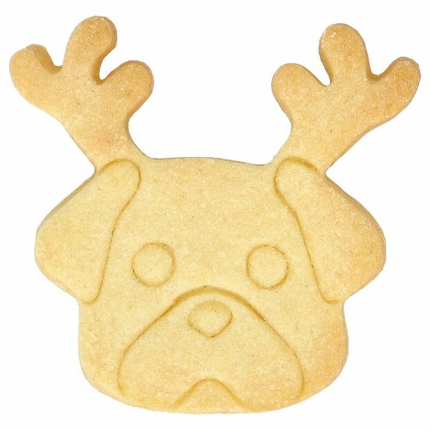 Birkmann Christmas Pug Cookie Cutter 7,5cm