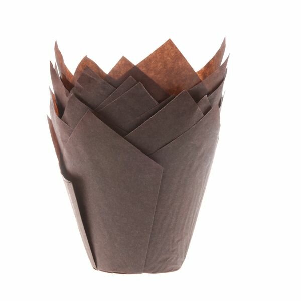 House of Marie Muffin Cups Tulp Bruin &ndash; 36 stuks
