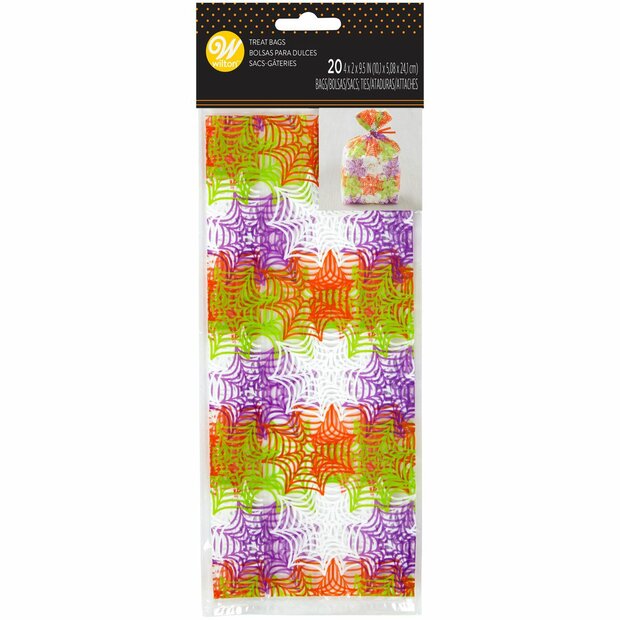Wilton Traktatie Zakjes Halloween &amp; Web pk/20