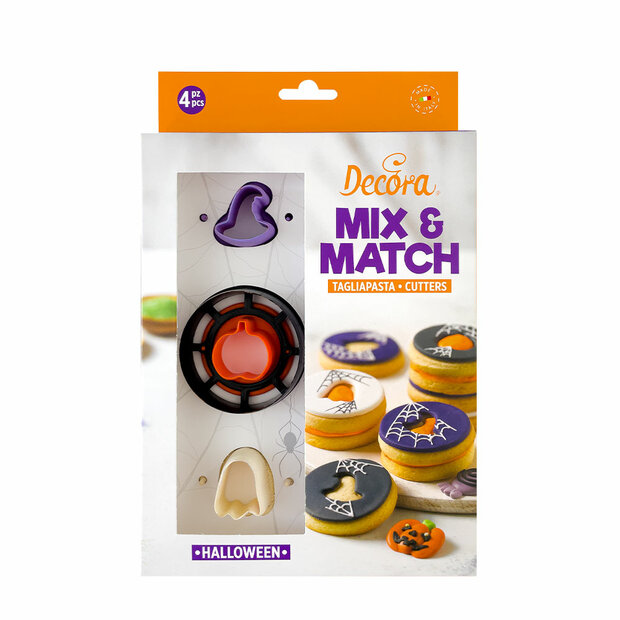 Decora Halloween Gevulde Koekjes Uitsteker Set/4