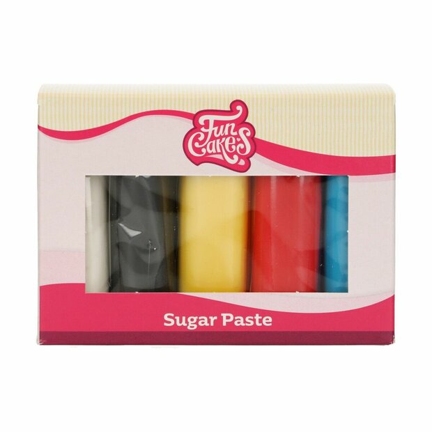 FunCakes Rolfondant Multipack Primary Colours 5x100g T.H.T.24-09-26