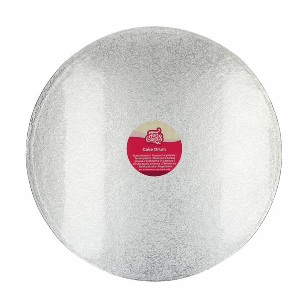 FunCakes Cake Drum Rond &Oslash; 45,5 cm Zilver