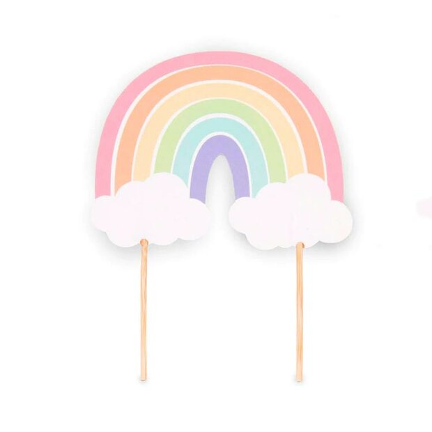 AH Pastel Rainbow Cake Topper
