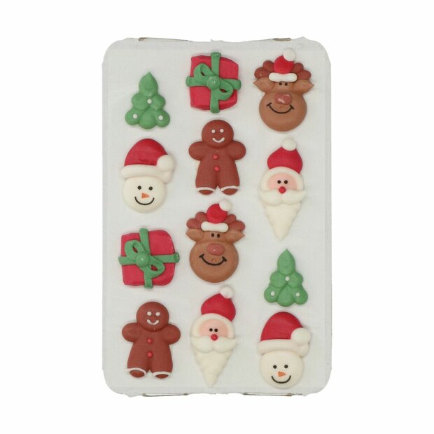 Wilton Royal Icing Decorations Christmas Set 12