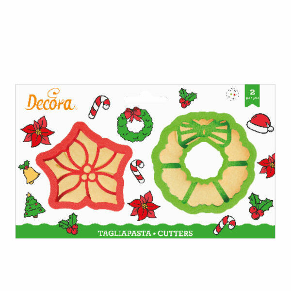Decora Kerstkrans &amp; Kerstster Uitsteker Set/2