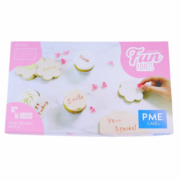 PME Fun Fonts - Koekjes &amp; Cupcakes - Collectie 3