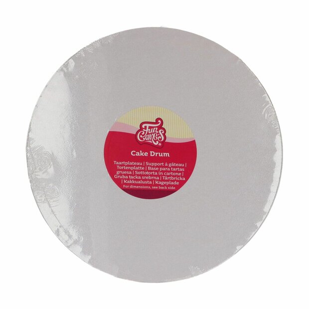 FunCakes Cake Drum Rond &Oslash; 27,5 cm Wit