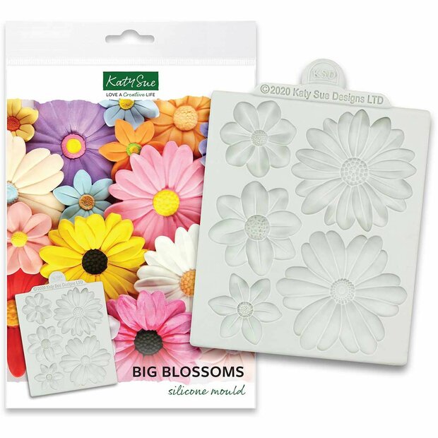 Katy Sue Silicone Mould &ndash; Big Blossoms