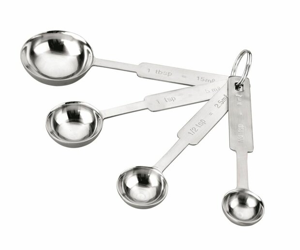 Ibili Maatlepels &ndash; RVS Set/4