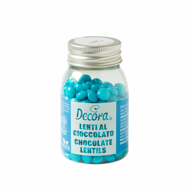 Decora Mini Melkchocolade Pastilles 80g - Sky Blue T.H.T. 07-11-25