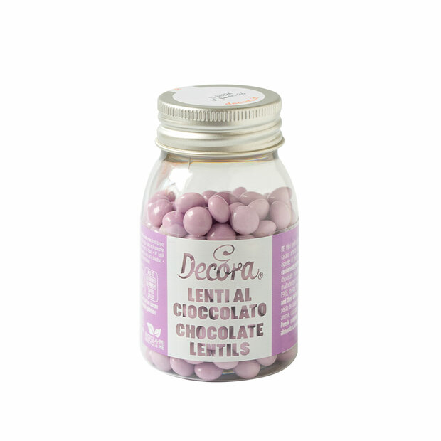 Decora Mini Melkchocolade Pastilles 80g - Lila T.H.T. 07-11-25