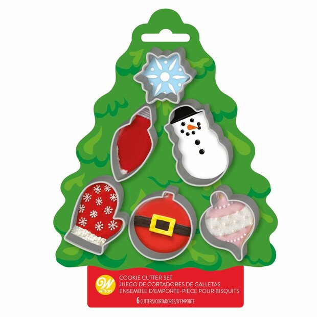 Wilton Koekjes Uitsteker Kerstboom Set/6