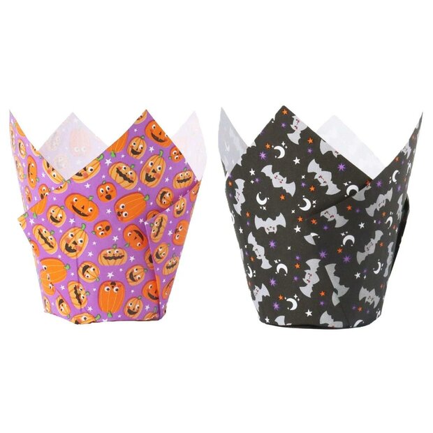 PME Halloween Tulpmuffinvormpjes Pompoenfeest &ndash; 24 stuks