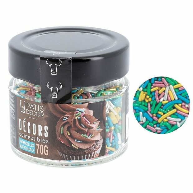 PATISDECOR Metallic Sugar Strands&nbsp;70 g