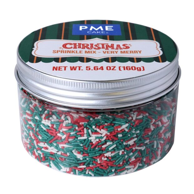 PME Strooisels voor Kerst - Zeer Vrolijk 160g