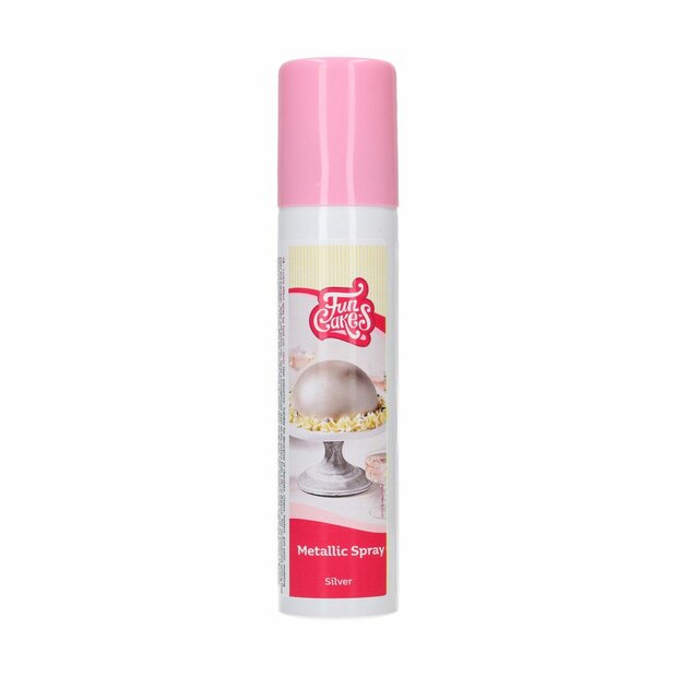 FunCakes Metallic Spray Zilver