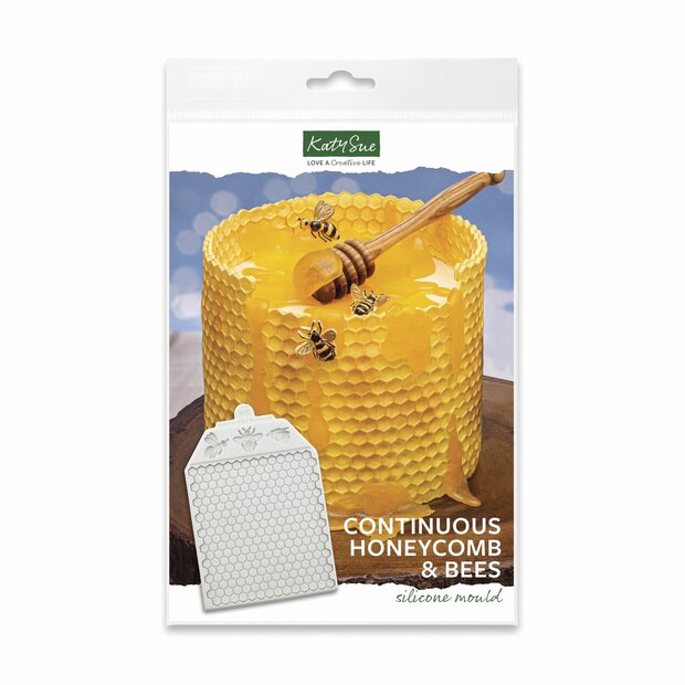 Katy Sue Siliconen Mal - Honingraat &amp; Bijen