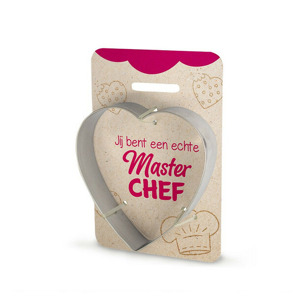 Miko Koekjesvorm Hart met Tekst - Masterchef