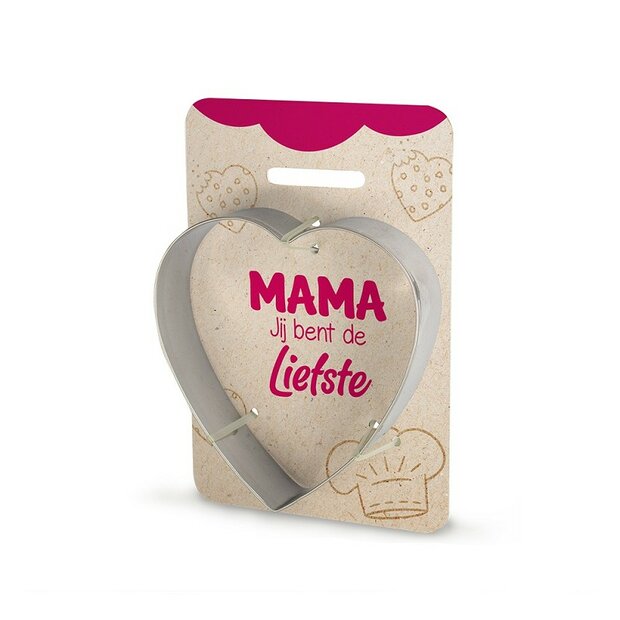 Miko Koekjesvorm Hart met Tekst - Mama