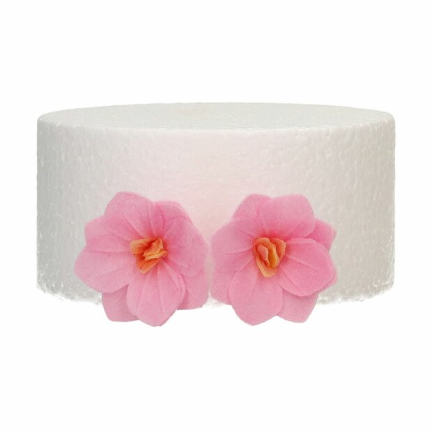 FunCakes Eetbare Papieren Bloemen Deluxe Hortensia Roze Klein pk/18