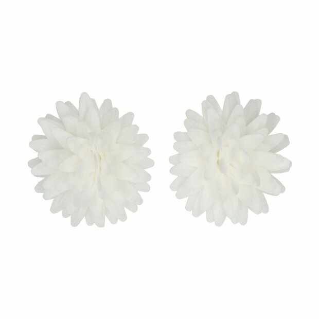 FunCakes Eetbare Papieren Bloemen Deluxe Pompom/Margriet Wit Medium pk/12