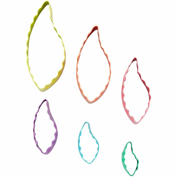 Wilton Dubbelzijdige Uitstekers Blad Set/6