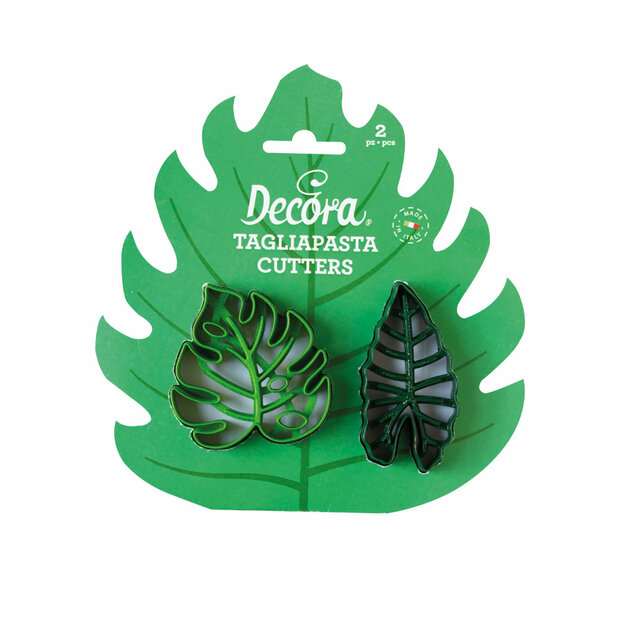 Decora Tropical Leaves Cookie Cutter Set/2
