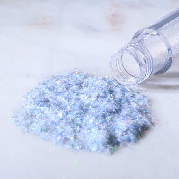Magic Sprinkles, Eetbare Iriserende Glittervlokken &ndash; Diamantstof (3g)