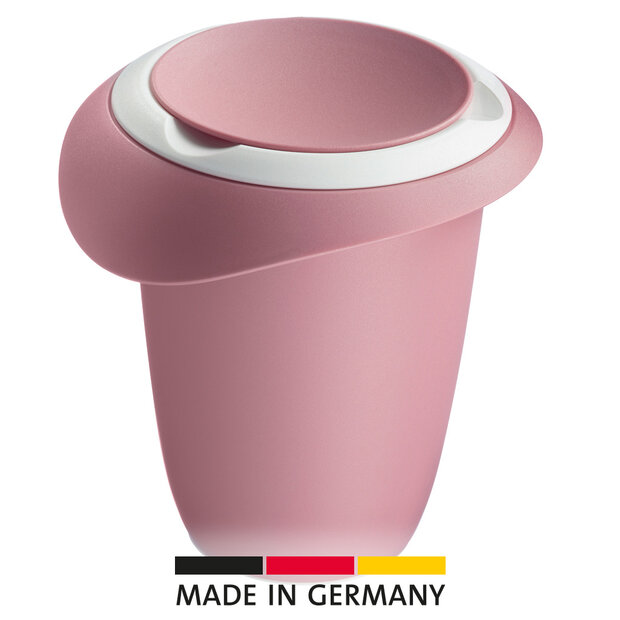 Westmark Mengkom met Tweedelig Deksel &ndash; 1 Liter &ndash; Roze/Wit