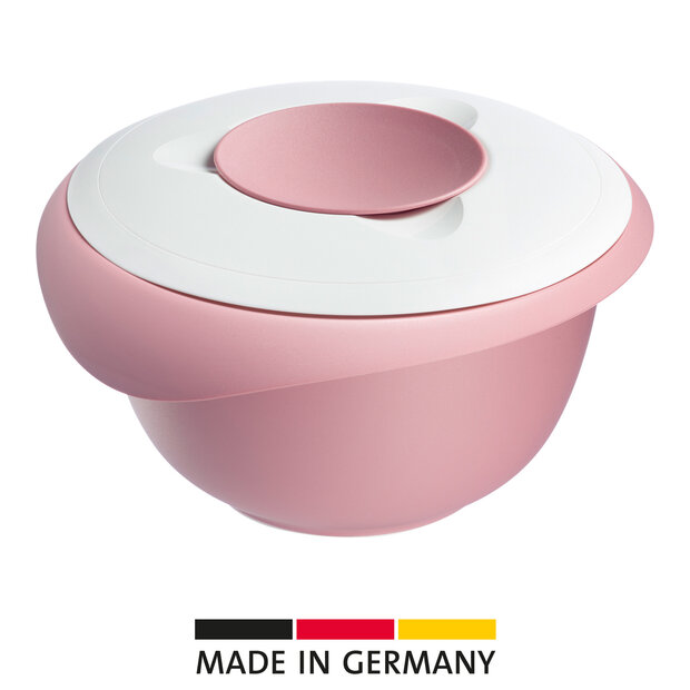 Westmark Mengkom met Tweedelig Deksel &ndash; 3,5 Liter &ndash; Roze/Wit