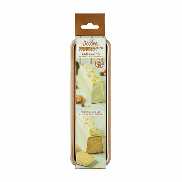 Decora Slimcake Rose gold line mold 26 x 8 xh 5.8 cm