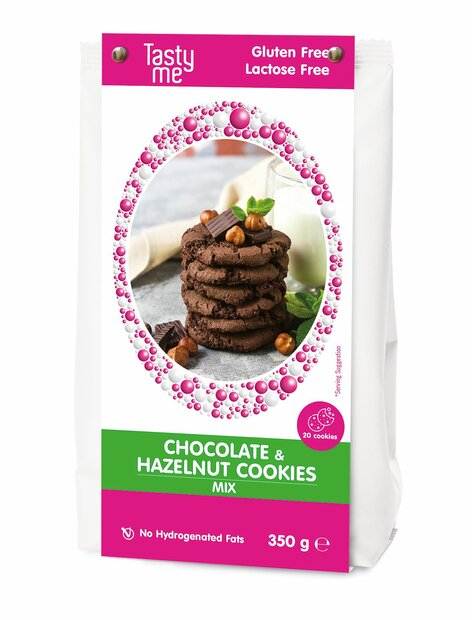 Tasty Me Chocolate &amp; hazelnut cookies mix 350g - glutenvrij