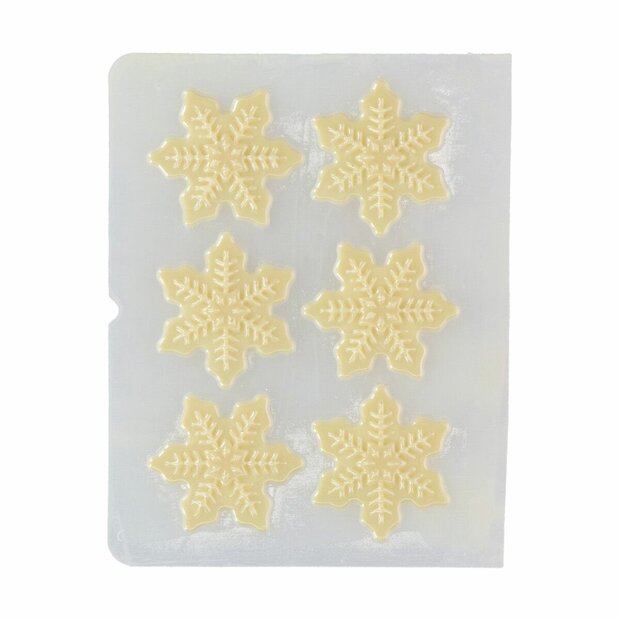 FunCakes Chocolade Decoraties Sneeuwvlok pk/6