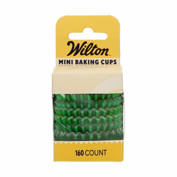 Wilton Mini Metallic Baking Cups Groen &ndash; Set van 160