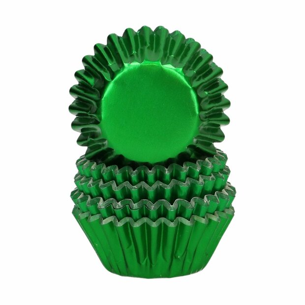 Wilton Mini Metallic Baking Cups Groen &ndash; Set van 160