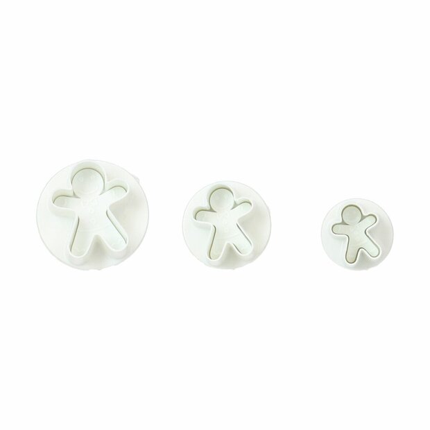 Wilton Plunger Cutter Gingerbread Man set/3