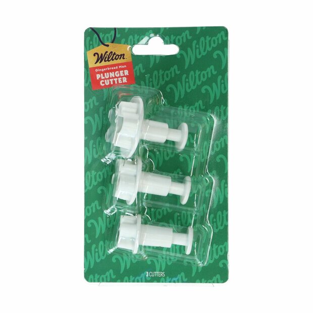 Wilton Plunger Cutter Gingerbread Man set/3