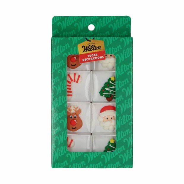 Wilton Suikerdecoraties Fijne Kerst set/8
