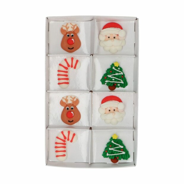 Wilton Suikerdecoraties Fijne Kerst set/8