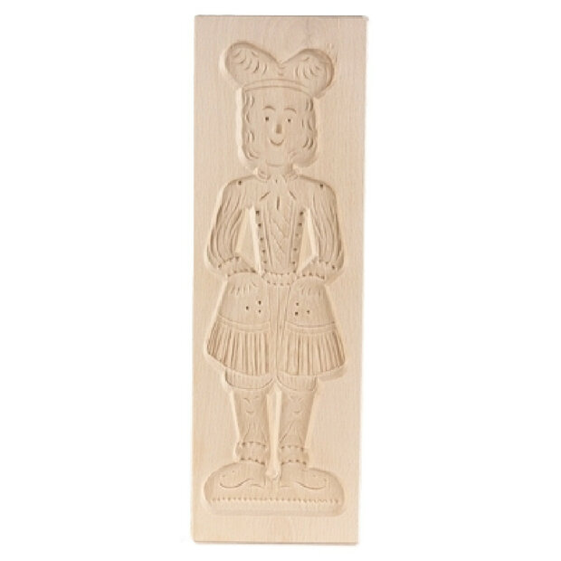 Speculaasplank Groot Pop Man (Piet) 30x10cm