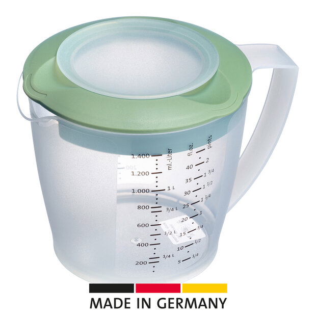 Westmark Mengbeker met Deksel &ndash; Helena &ndash; 1,4 Liter &ndash; Mintgroen