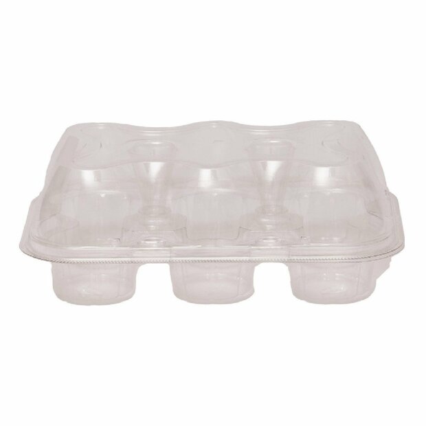 PME Set van 3 Plastic Cupcakehouders (6 holtes)