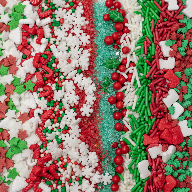 PME 30 Assorti Sprinkles &ndash; Kerst Klassiek 180g