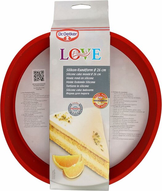 Dr. Oetker Silicone Cake Mould &Oslash; 26x4,5 cm