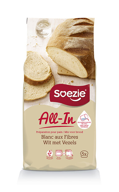 Soezie All‑in Pain Blanc aux Fibres &ndash; 2,5 kg